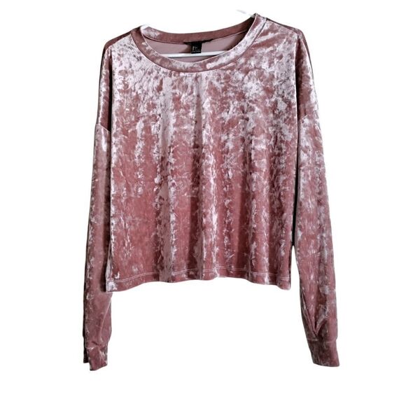 Forever 21 Tops - FOREVER 21 Women's Velvet Long Sleeve Top Size L